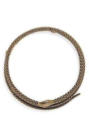 Chlo&eacute; Snake Choker in Vintage Gold at Nordstrom