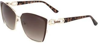 Guess Brown Gradient Butterfly Ladies Sunglasses GF00037 32F 57