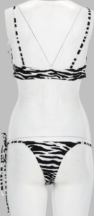 The Attico Animalier Print Bikini - Multicolor