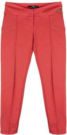 Elisabetta Franchi Slim-fit Broeken - Dames - Slim Fit Broeken - Rood - XS - Polyester - Broeken