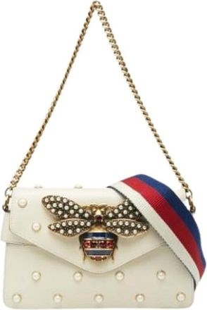 Gucci Pre-owned Cross Body Bags, female, White, Size: ONE SIZE Pre-owned Vintage Cross Body Bag
