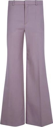 Chlo&eacute; Flare Leg Broeken - Dames - Wijde Broeken - Roze - S - Broeken