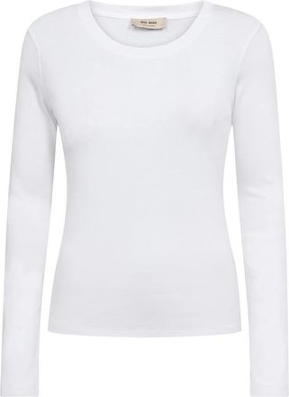 Mos Mosh Lange Mouw Tops - Dames - Longsleeves - Wit - M - Tops