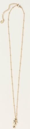Fat Face FatFace Gold Tone Seahorse Necklace