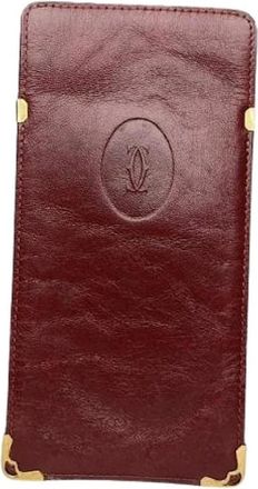 Cartier Pre-owned Wallets, female, Red, Size: ONE SIZE Pre-owned Leather Wallet