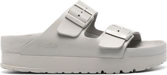 Birkenstock Arizona Flex platform sandals - women - Leather - 39 Narrow - Grey