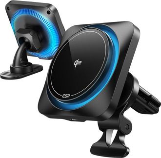 OEM Cargador Inal&aacute;mbrico Esr Halolock Cryoboost Magn&eacute;tico Magsafe Para Salpicadero Y Rejilla De Ventilaci&oacute;n, Compatible Con Qi2, 15 W, Color &Oacute;nix Esmerila