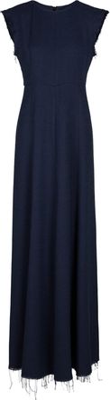 Seafarer Black Abito Breeze Frayed Long Dress