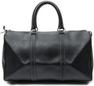 Dior Pre-owned Womens Vintage Medium Travel Boston Bag - Black - One Size