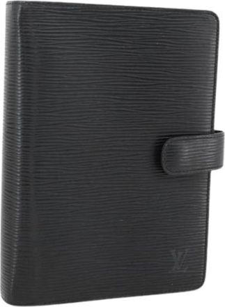 Louis Vuitton Pre-owned Day Planner Cover - Dames - Vintage Accessoires - Zwart - ONE Size - Leer - Vintage