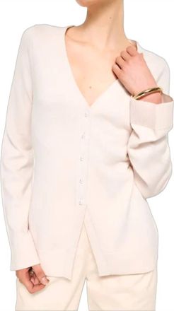 Cami NYC Narin Pearl Button Cardigan In Blush