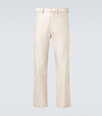Tom Ford Cotton satin straight pants