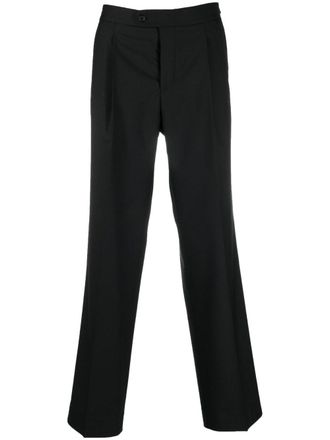 Sunflower cropped straight-leg trousers - Black