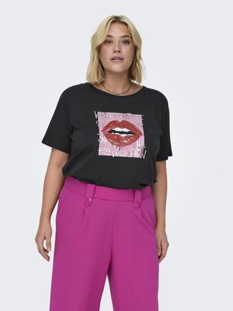 Only Carmakoma Rundhalsshirt &raquo;CARKIS LIFE SS BOXY TEE JRS&laquo;