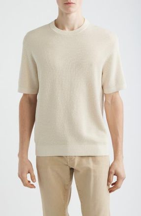 Madewell Textured Cotton T-Shirt in Dusty Pearl at Nordstrom, Size Xx-Large