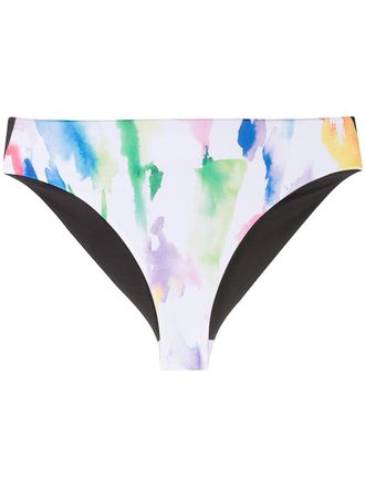 &ecirc;tre c&eacute;cile watercolour print bikini bottoms - women - Polyester/Spandex/Elastane - 38 - White
