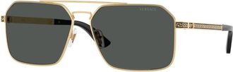 Versace VE2306 152387 Mens Sunglasses Gold Size 60