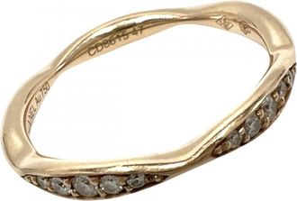 Chanel Camellia Pink Gold (18K) Band Ring (Pre-Owned)
