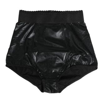 Dolce & Gabbana Bottoms, female, Black, Size: S High Waist Girdle