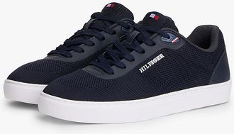 Tommy Hilfiger Mens Knit Court Sneaker - Dark Blue - US 10.5 / EU 43.5
