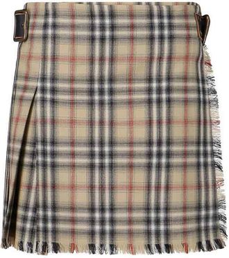 Burberry Mini Kilt Skirt