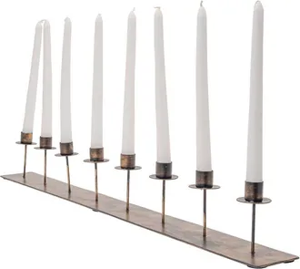 Foreside Home And Garden Henrie 8 Taper Brass Candle Holder in Gold at Nordstrom