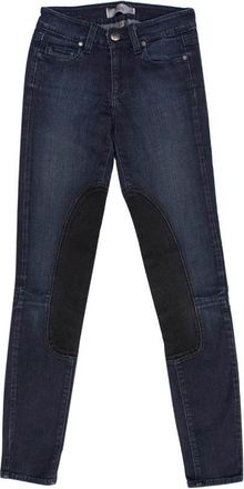 Paige Dark Navy Jeans With Black Patches Size XXS
