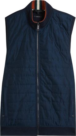 Ted Baker Atho Regular Fit Gewatteerd Gilet In Marineblauw