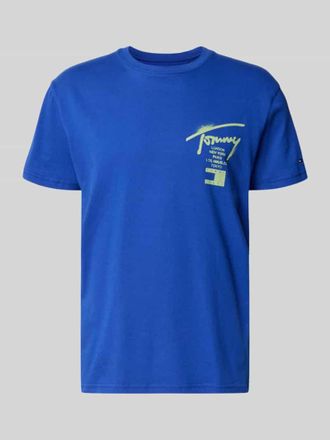 Tommy Jeans Regular Fit T-Shirt aus reiner Baumwolle in Royal, Gr&ouml;&szlig;e XXL