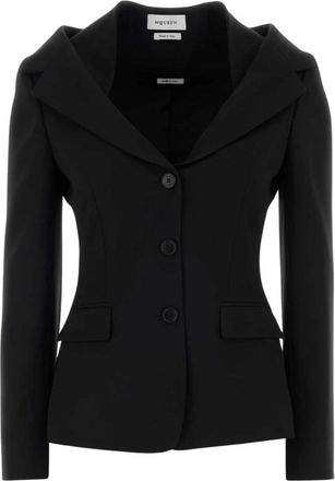 Alexander McQueen Mujer, Chaquetas, Negro, Talla: M