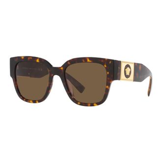 Versace Sunglasses, female, Brown, 54 MM, Stylish Sunglasses in Havana/Dark Brown