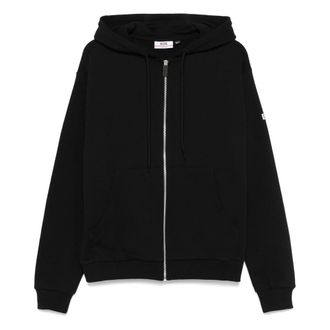 GCDS Gcds, Hoodies & sweatvesten, Heren, Zwart, 2Xl, Zwarte Zip Hoodie voor Mannen