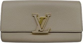 Louis Vuitton Galle Leather Long Wallet (Bi-Fold) (Pre-Owned)