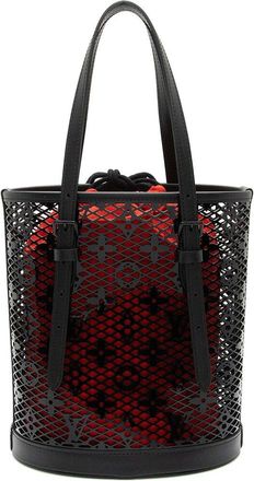 Louis Vuitton Black Calfskin Monogram Lace Pm (Authentic Pre-Loved)