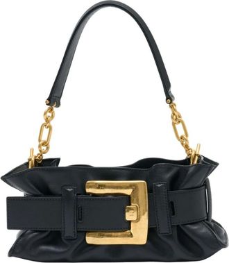 Balmain Shoulder Bags, female, Black, ONE SIZE, Anthem Mini Shoulder Bag