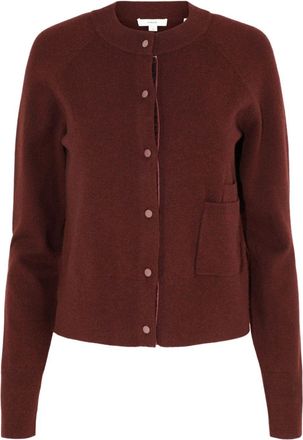 Vince Cardigan con bordo in velluto - Rosso