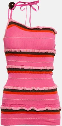 Jacquemus La Maille Concha embellished top