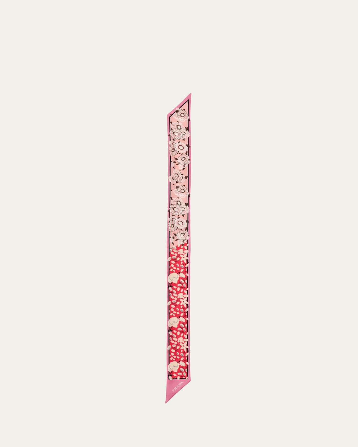 【送料関税込み】PRADA Printedsilktwillscarf Prada Triangle Line-Print Silk Scarf from $280.00 - on Stylight