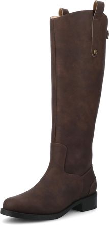 Journee Collection Womens Gema Knee-High Riding Boots, Vintage/Chocolate, 7.5 UK