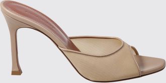 Amina Muaddi Mules Alexa in nylon a rete e pelle