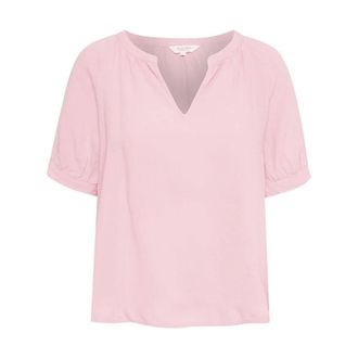 Part Two Peony Linen Blouse with Puff Sleeves - female - Part Two - Blouses - Pink - XS - Blouses & Shirts