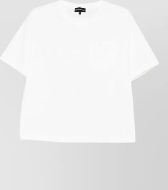 Emporio Armani short sleeve top boxy cut crew neck