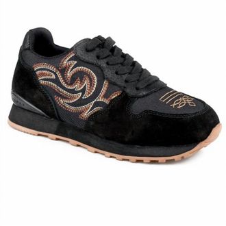Roper Womens Giddy Up Spice Jogger Casual Shoe In Black