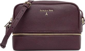 Patrizia Pepe Crossbodytas met logo - Paars