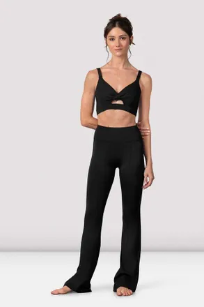 Bloch Ladies Charotte Flared Legging, Eclipse Blue