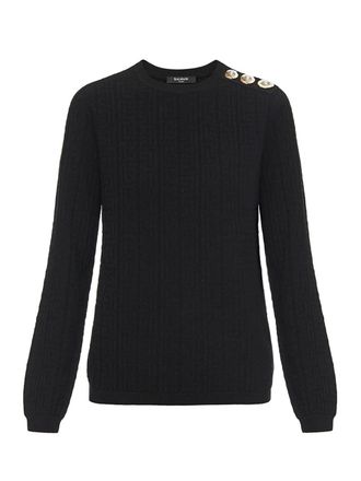 Balmain Pullover mit Knopfdetails