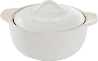 Crock-pot Crock Pot Artisan 2.3 Quart Round Stoneware Casserole with Lid in White