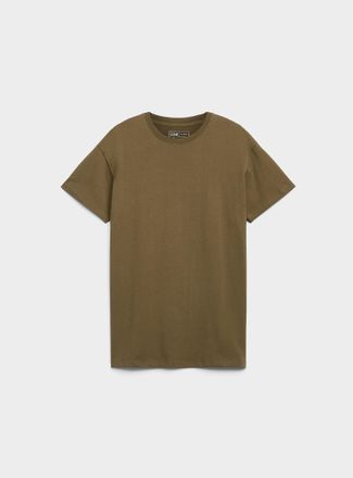 Djab Mens Organic cotton crew-neck t-shirt DJAB 101 Longline fit