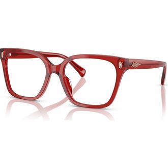 Ralph Lauren 53mm Square optical glasses in Violet at Nordstrom