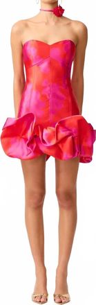 Elliatt Eloise Strapless Mini Dress In Pink